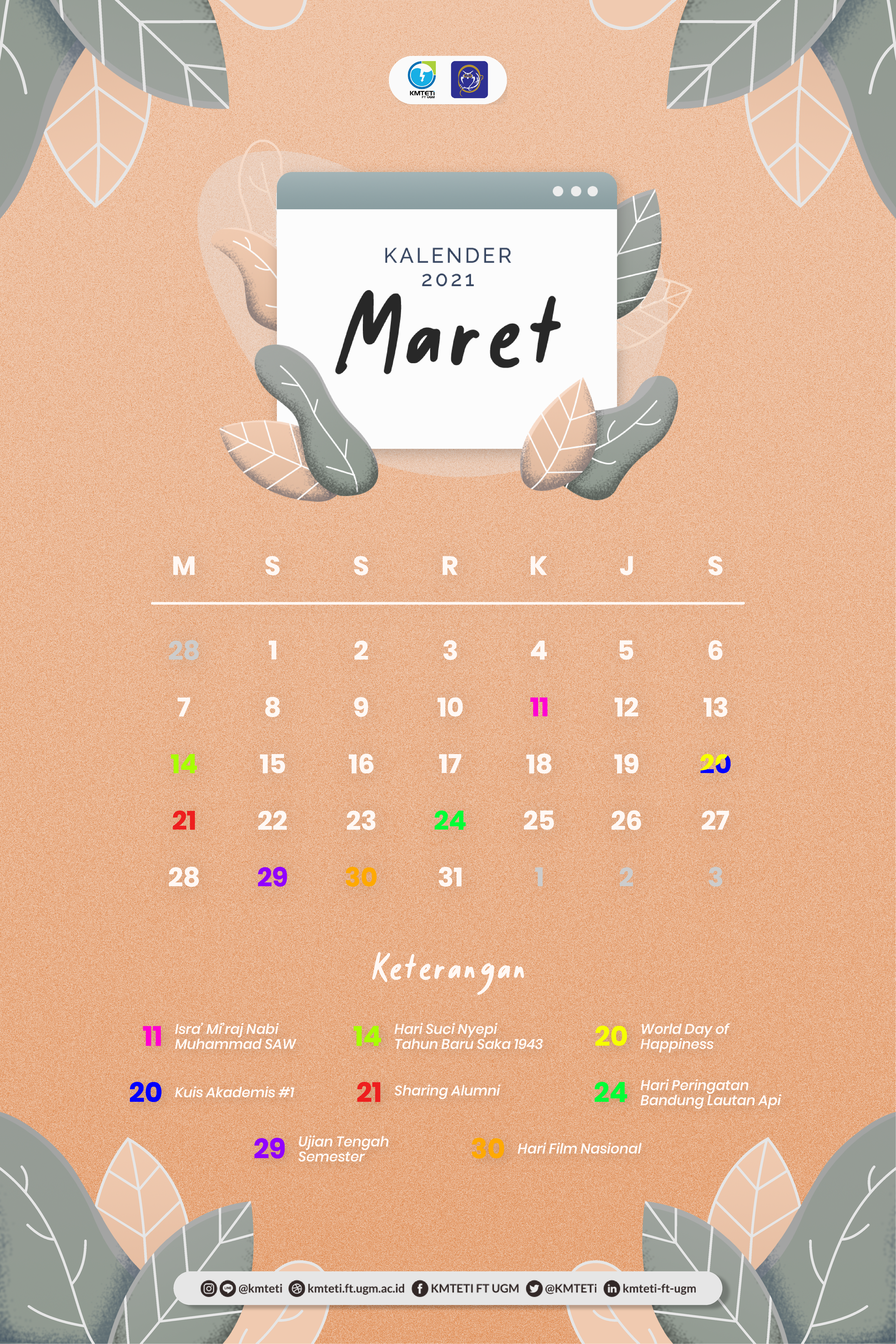 Kalender Maret 2021