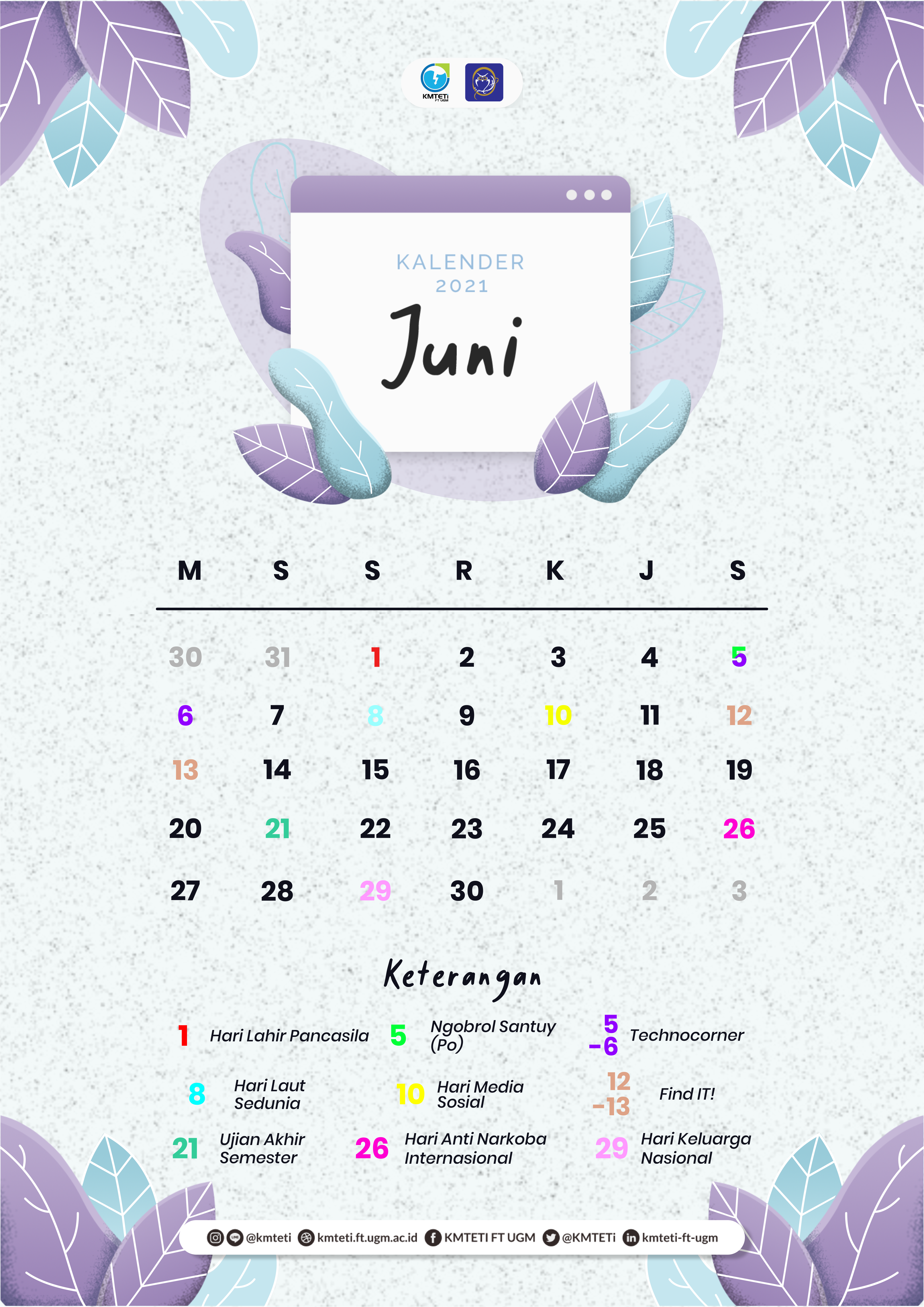 Kalender Juni 2021